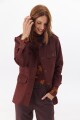 CHAQUETA FOUR SUEDE BURDEOS