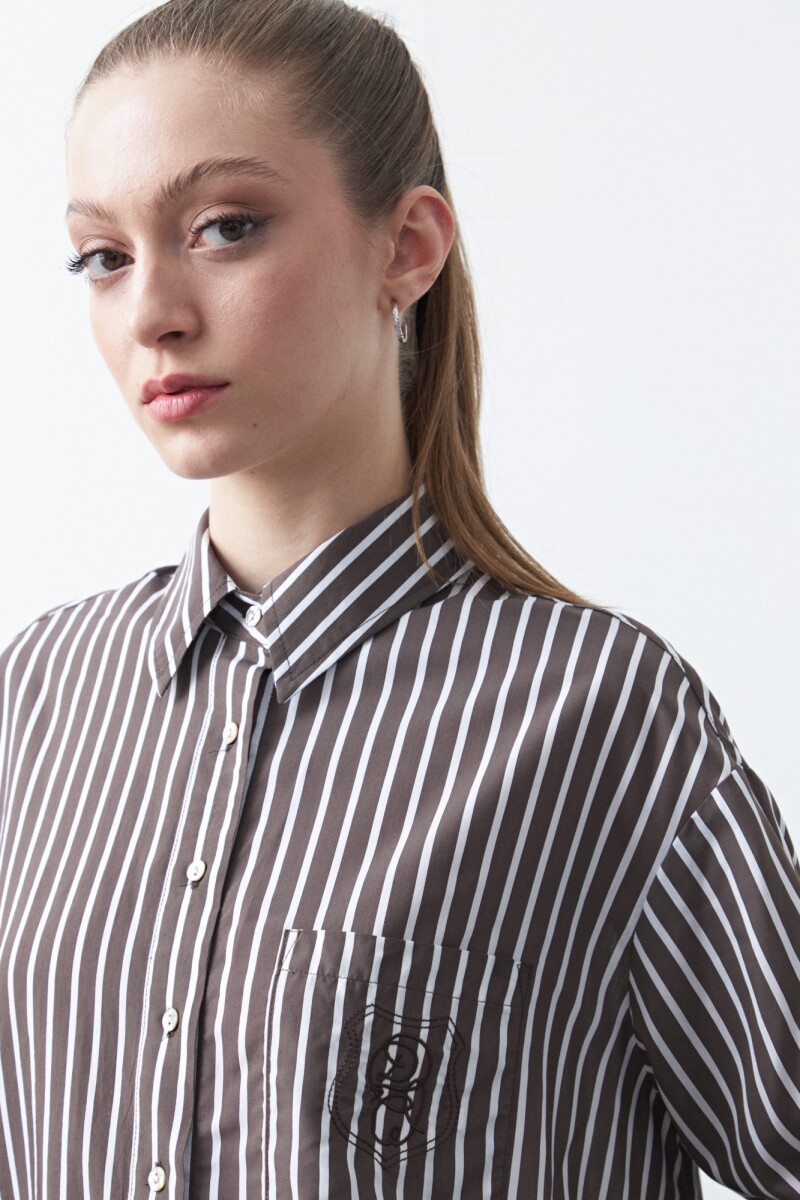 CAMISA FAREO Chocolate