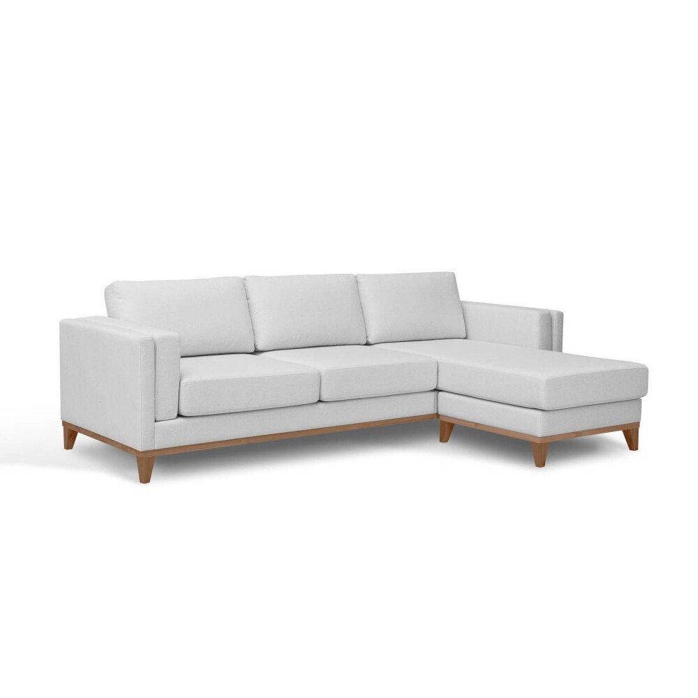 SILLÓN CON CHAISE 3 CUERPOS TELA-PREMIUM GRIS EASY CLEAN LUXOR PREMIUM GRIS CLA