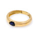 Anillo en oro 18k amarillo y zafiro oval Anillo en oro 18k amarillo y zafiro oval