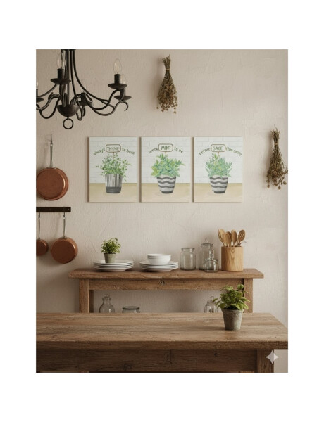 CUADRO CANVAS 30x40cm MINT CUADRO CANVAS 30x40cm MINT