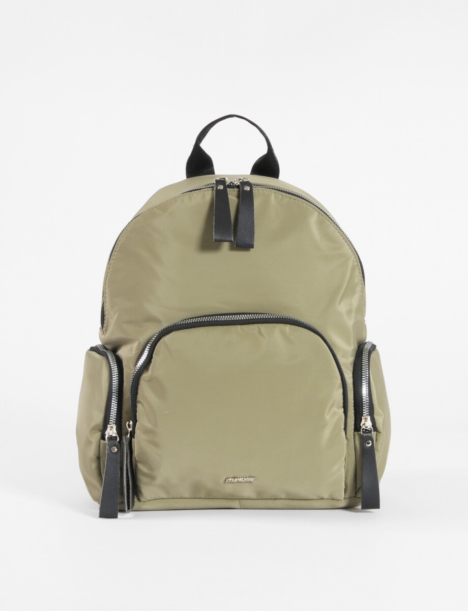 Mochila multi cierres - verde 