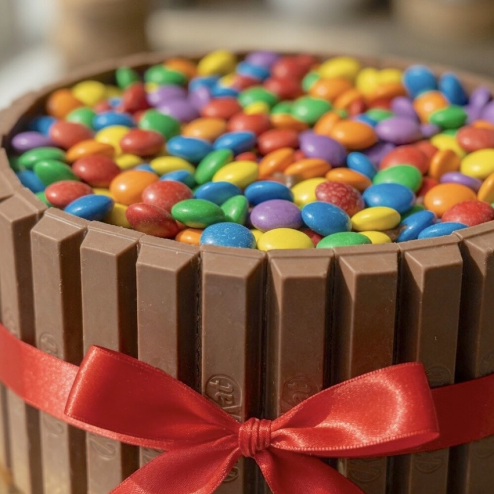 Torta Kit Kat y M&M Torta Kit Kat y M&M