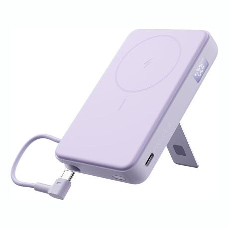 XIAOMI MAGNETIC POWER BANK 10000MAH WITH BUILT-IN STAND Cargador Portátil Magnético XIAOMI Magnetic Power 10.000MAH Con Soporte Integrado - Purple
