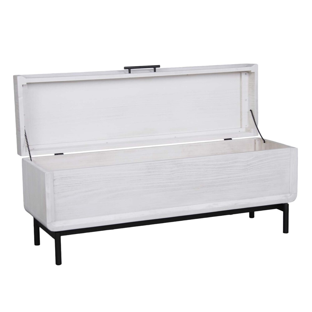 PIE DE CAMA C/BAUL MADERA BLANCO WESTBROOK