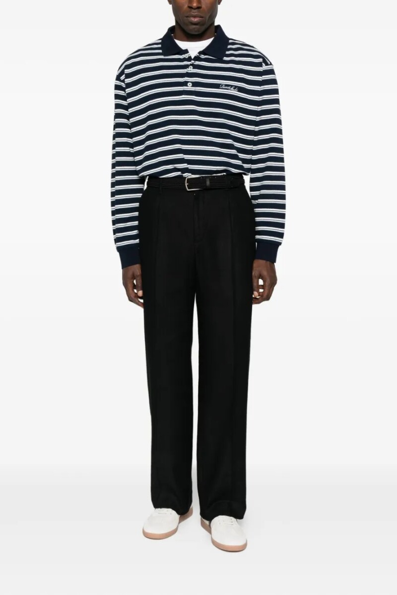 REMERA POLO RAYA Azul