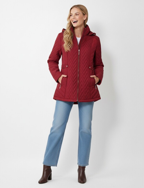 Campera Capitoneada ROJO