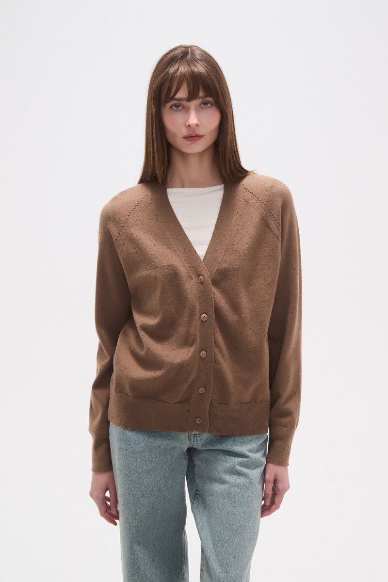 Cardigan Arive - Taupe / Mink / Vison 