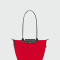 Longchamp -Cartera con asas extra largas de material textil, Le pliage Energy Rojo