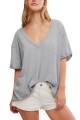 Camiseta Nina V Gris