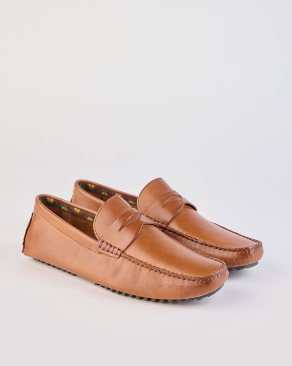 Mocasin Driver Cuero / Suela Goma - Whisky Mocasin Driver Cuero / Suela Goma - Whisky