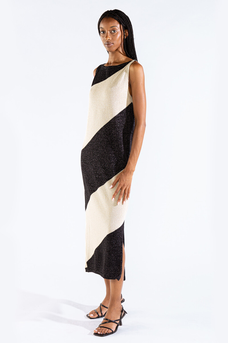 MILA BICOLOR DRESS Orca