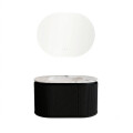 MUEBLE DE BAÑO PVC NEGRO CON ESPEJO LUZ LED MODELO LT6002-80 / MUEBLE + ESPEJO LED - 80 cm Mueble De Baño Pvc Negro Con Espejo Luz Led Modelo Lt6002-80 / Mueble + Espejo Led - 80 Cm