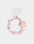 Accesorios De Celular Varios Accesorios Celular Strap De Mostacillas Con Charm De Crochet - Rosa Claro