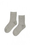 Medias Kids Rib Lisas Gris Claro