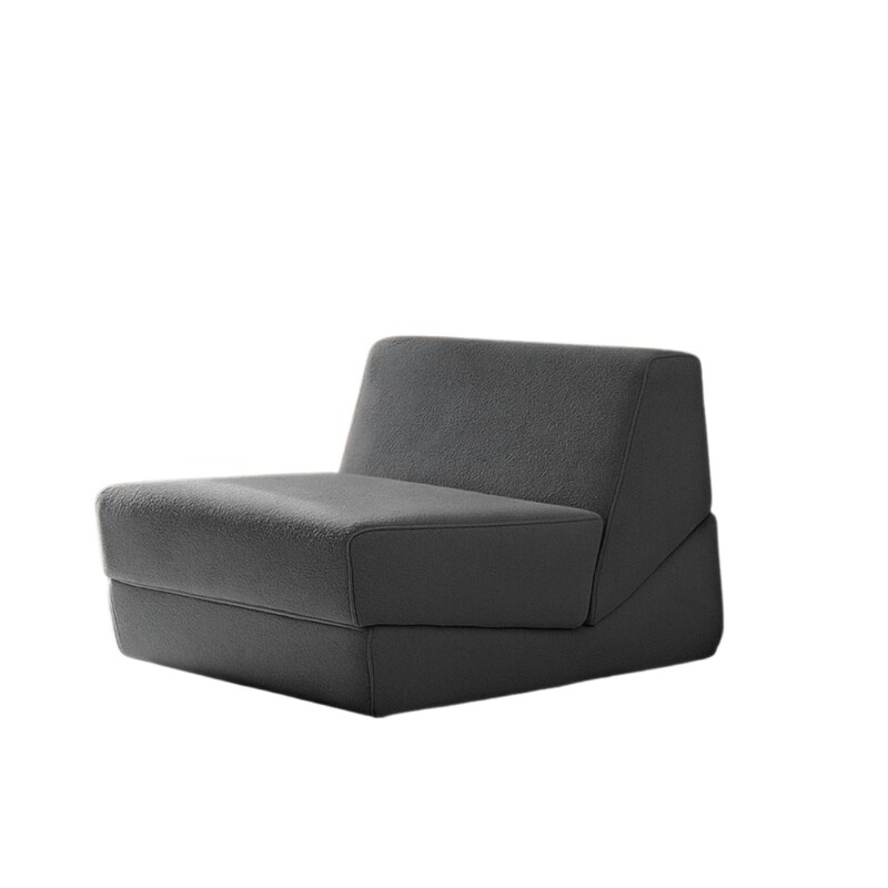 Sillón Sofá Plegable Lumax Modelo Lahti en caja Compactado Gris Oscuro