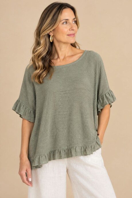 BLUSA VIENTO Verde seco