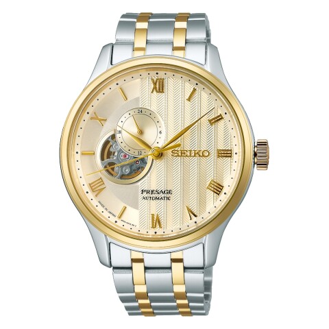 Reloj Seiko Presage Japanese Garden SSA464J1 para hombre con correa de acero Plateado