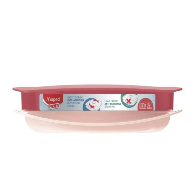 Tupper Hermético Maped Anti Derrames 900ml Rosado Tupper Hermético Maped Anti Derrames 900ml Rosado