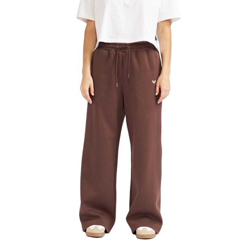 Pantalon Roxy Jogger Ancho - Marrón Pantalon Roxy Jogger Ancho - Marrón