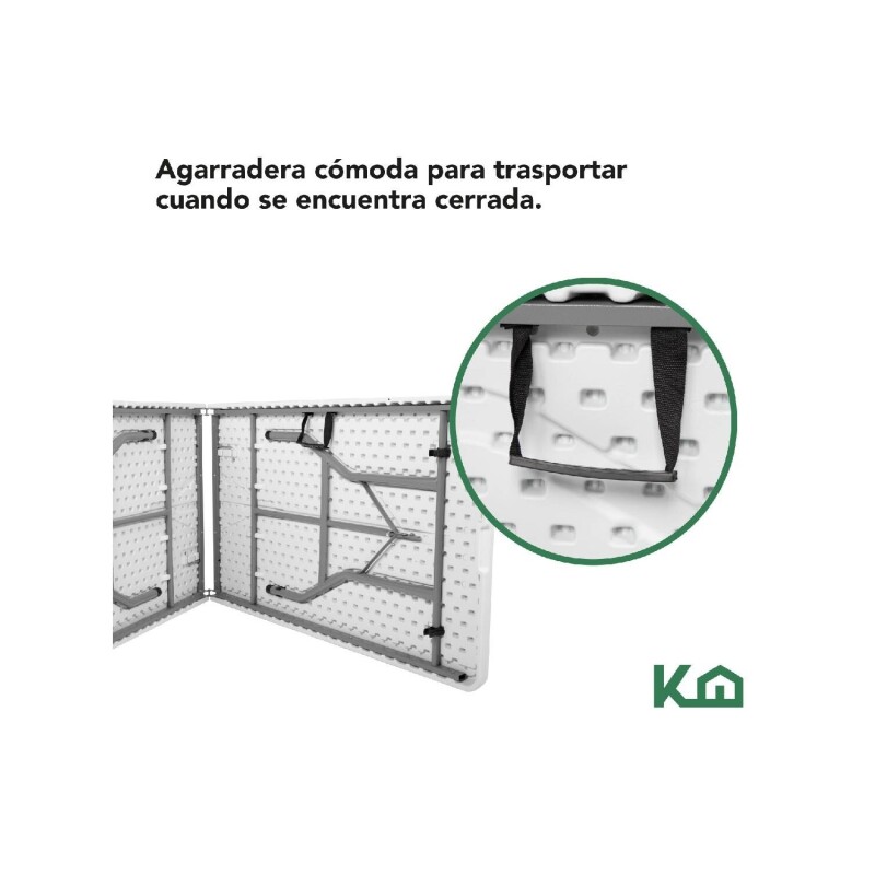 Mesa plegable 1.8m Portátil Eventos Jardín Exterior Mesa plegable 1.8m Portátil Eventos Jardín Exterior