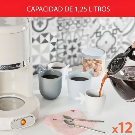 Moulinex Cafetera filtro Soleil Vintage | 1,25 Lts. | Jarra De Cristal | Sistema Antigoteo | Color Marfil. Moulinex Cafetera filtro Soleil Vintage | 1,25 Lts. | Jarra De Cristal | Sistema Antigoteo | Color Marfil.