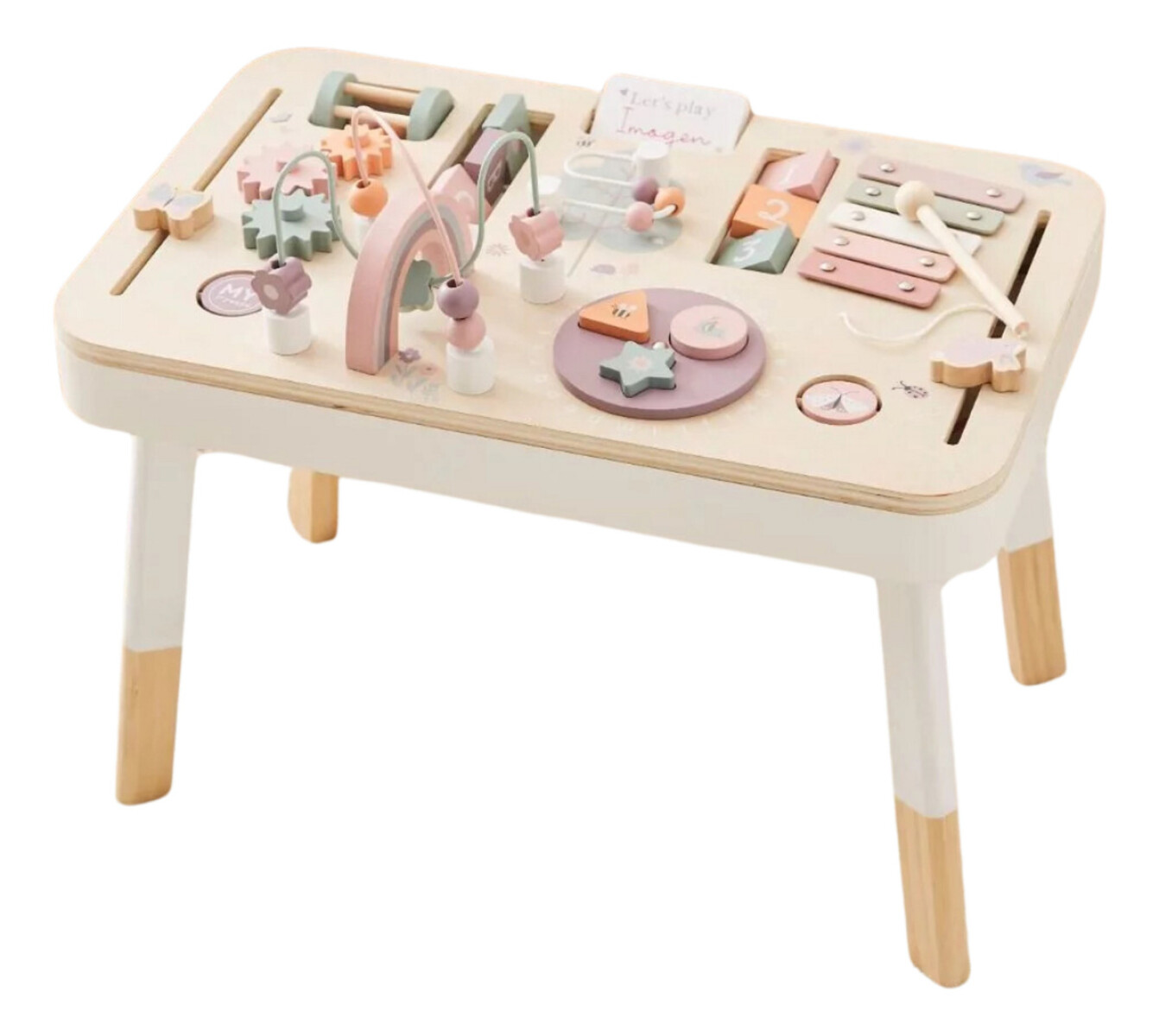 MESA CON ACTIVIDADES SENSORIALES RECTANGULAR 