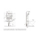 CISTERNA SOPORTE PARA MURO SOLIDO LOZA SANITARIA BLANCO MATE 000