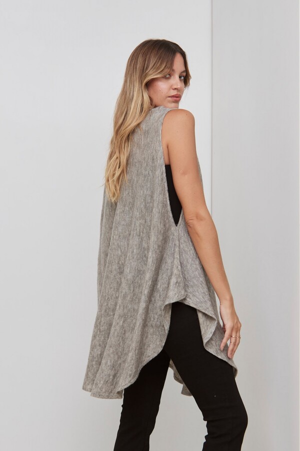 Poncho Solid GRIS