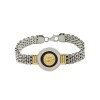 Pulsera San Benito-Plata y Oro-Sin piedra-PU5032 sinpiedra