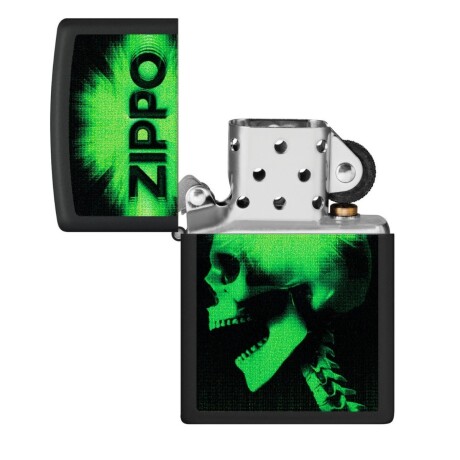Encendedor Zippo Black Matte Skull - 48485 Encendedor Zippo Black Matte Skull - 48485