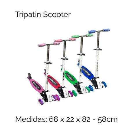 Tripatin Scooter Tamaño :68x22x82-58cm Unica