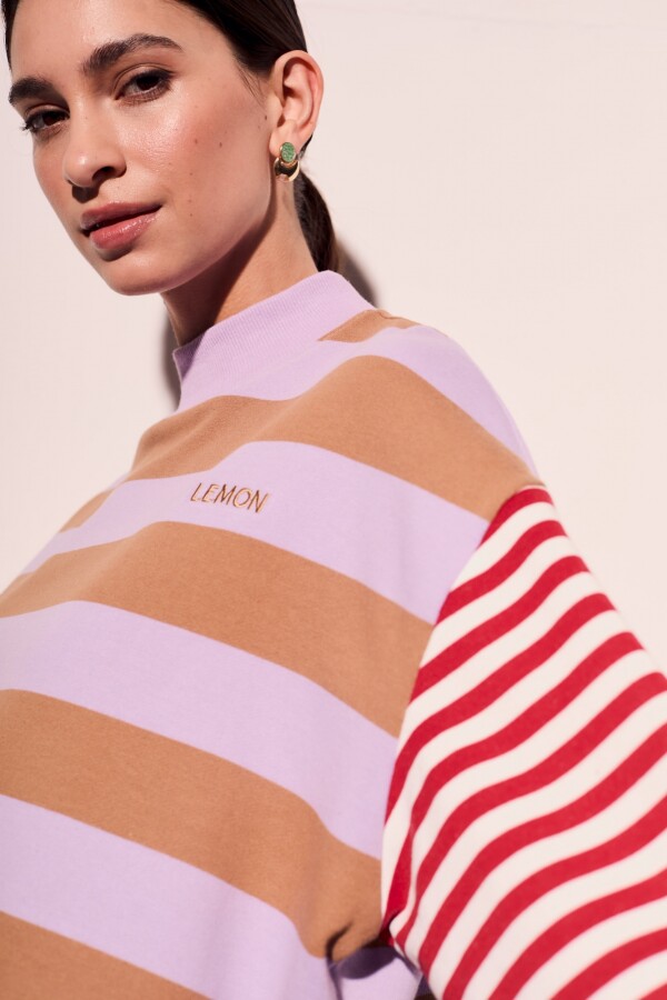 Sweater Rayado Combinado Multi