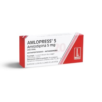 Amlopress 5 Mg. 20 Comp. Amlopress 5 Mg. 20 Comp.