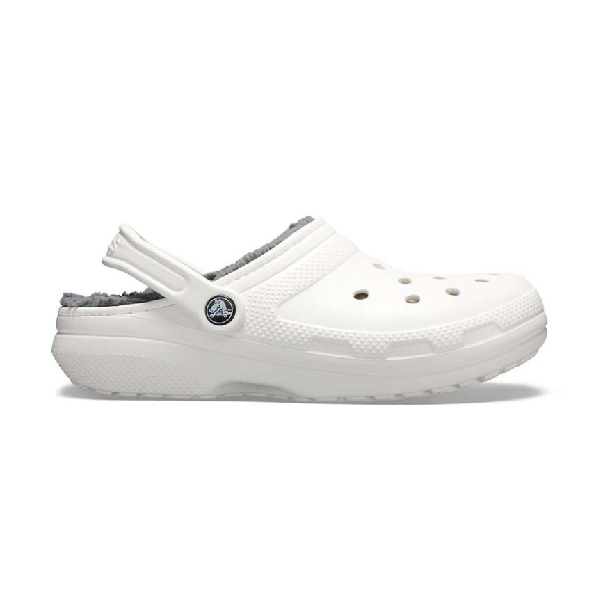 Crocs Classic Lined Clog - Unisex White/grey