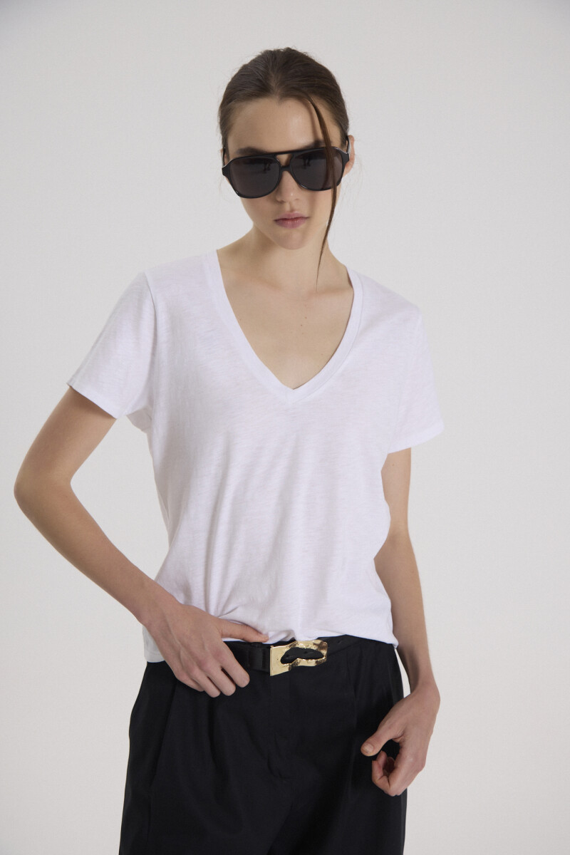 REMERA V ESTELA Blanco