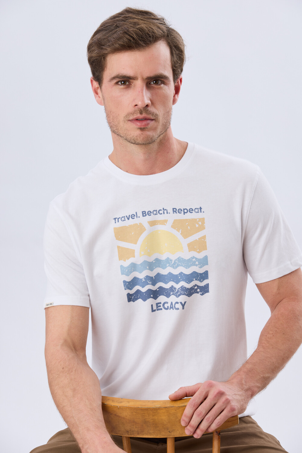 REMERA ESTAMPADA DE ALGODÓN Blanco