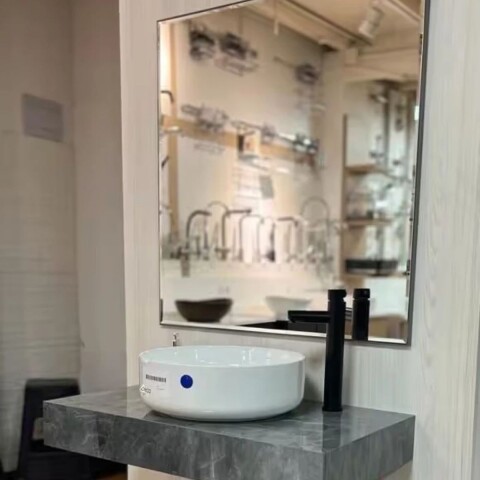 Espejo en madera Bisonte 800x850 Gris COZIMAX Espejo En Madera Bisonte 800x850 Gris Cozimax