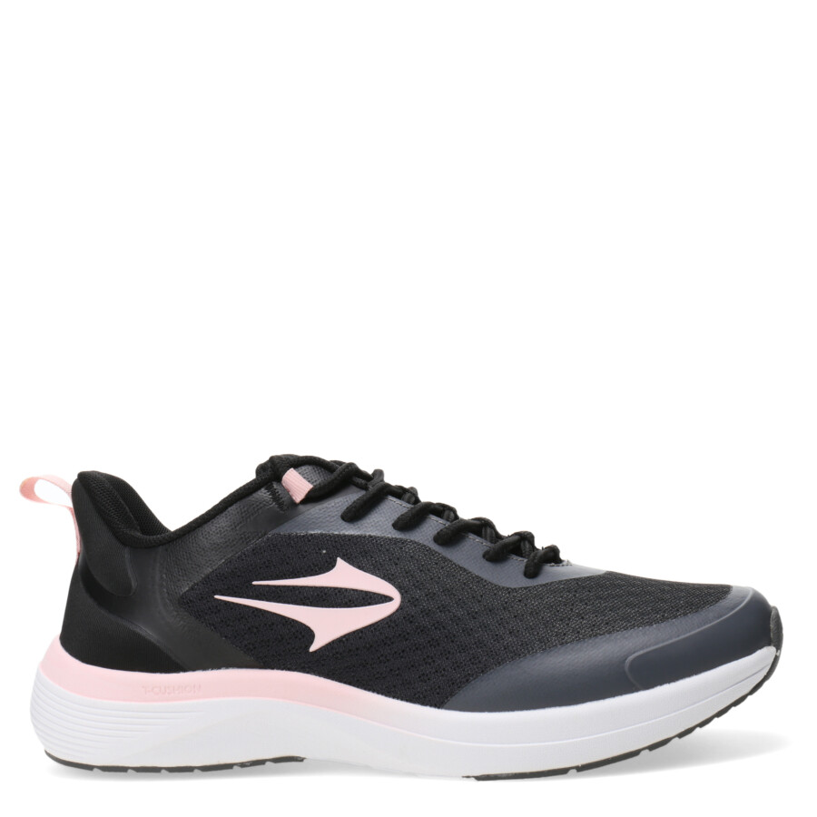 Championes de Mujer Topper Asphalt Negro - Rosa