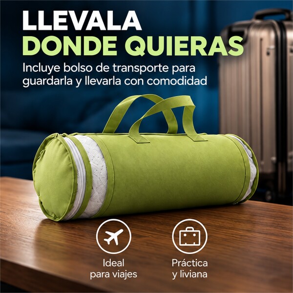 Almohada Viscoelástica con Funda de Bambú y Bolso de Transporte pack x4 Blanco 1