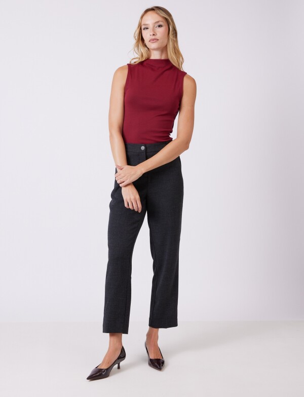Pantalon Confort Recto GRIS OSCURO