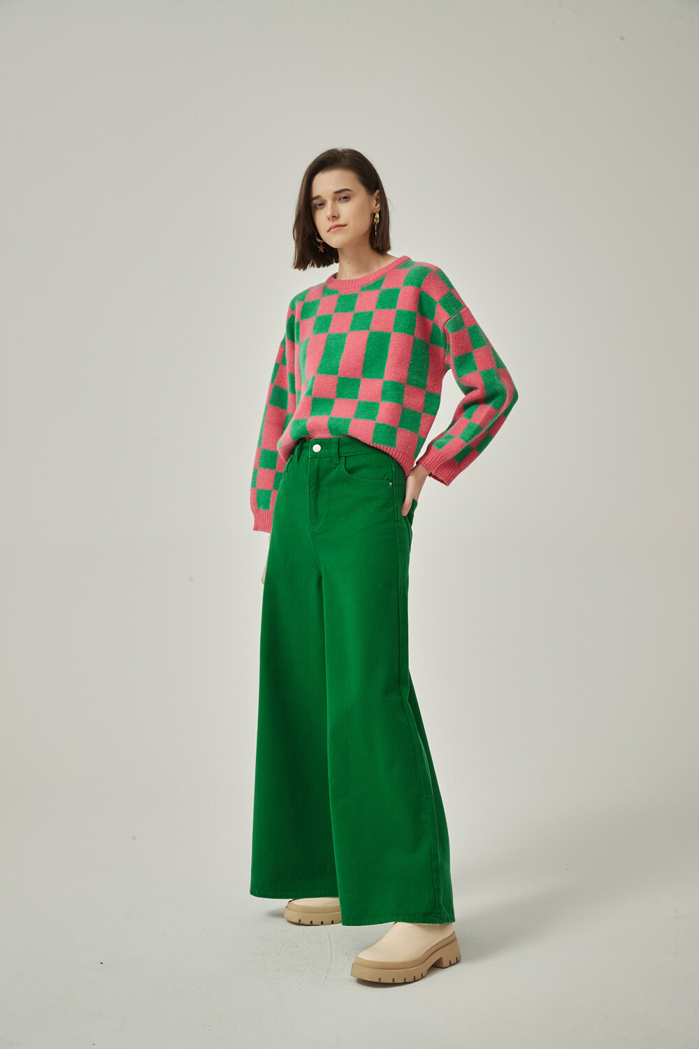 Pantalon Guistinoli Verde Oscuro