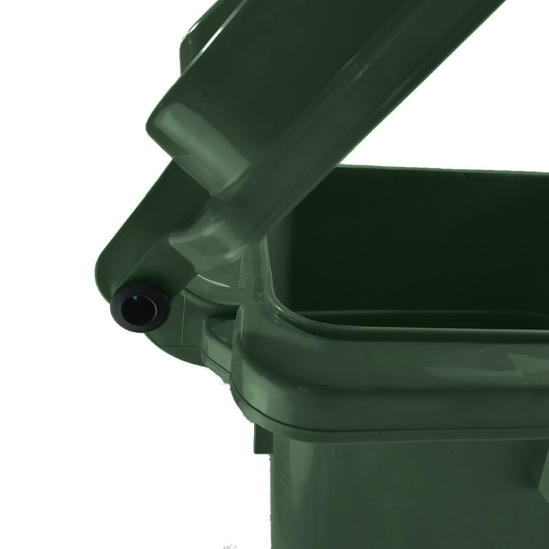 Tarro de residuos con ruedas 120 lts VERDE