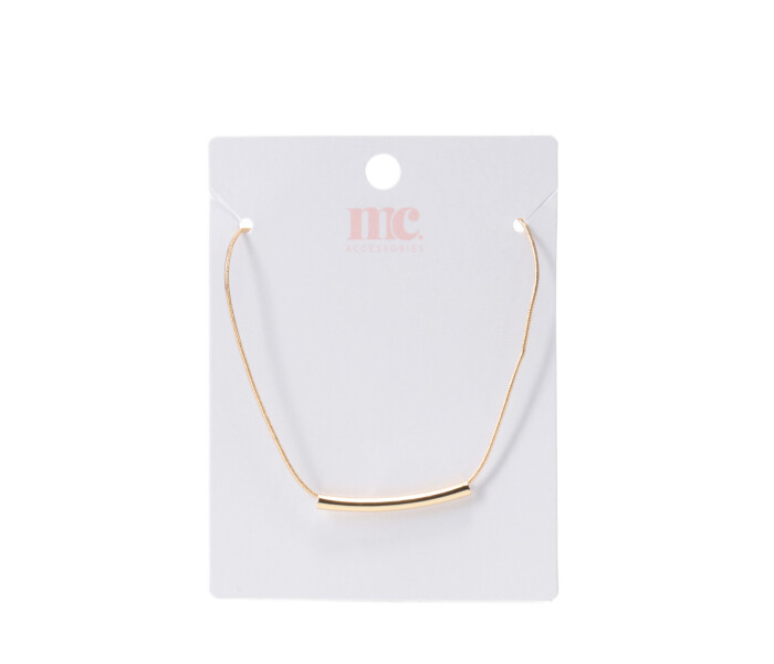 Collar de Mujer Miss Carol cadena con pieza metalica Dorado