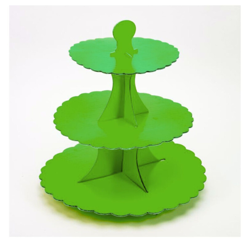 Porta Cupcake de Carton Verde