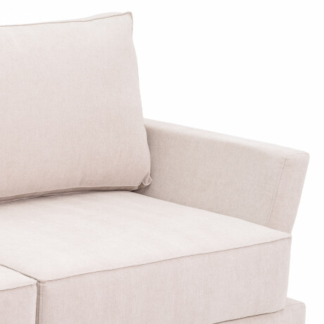 Sofá Amadeus - Tela Microfibra - 2 cuerpos 2203 (Beige)