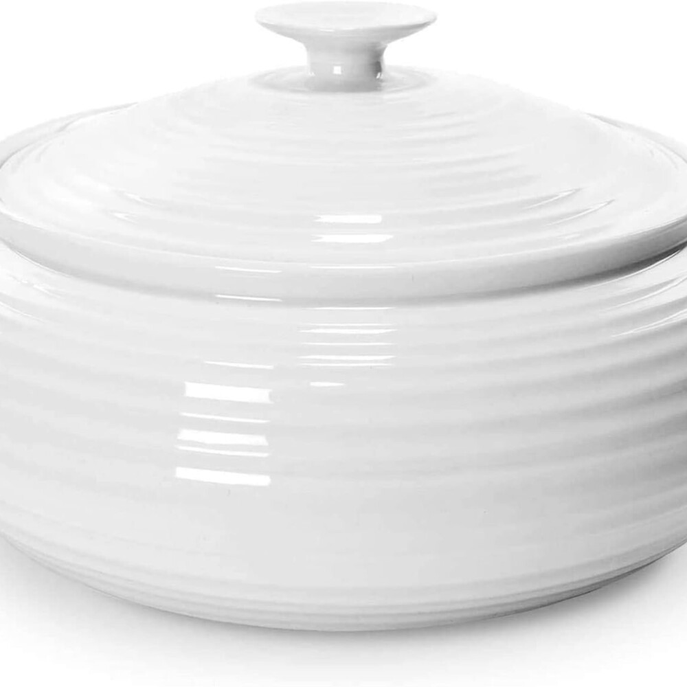 PORTMEIRION S CONRAN CASEROLA REDONDA C/TAPA BLANCA PORTMEIRION S CONRAN CASEROLA REDONDA C/TAPA BLANCA