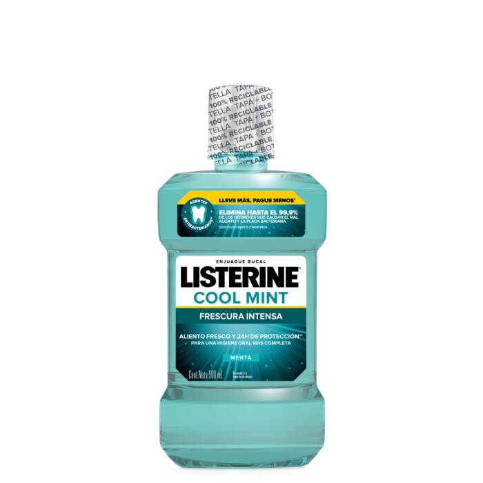 LISTERINE COOL MINT FR. X 500 ML. única