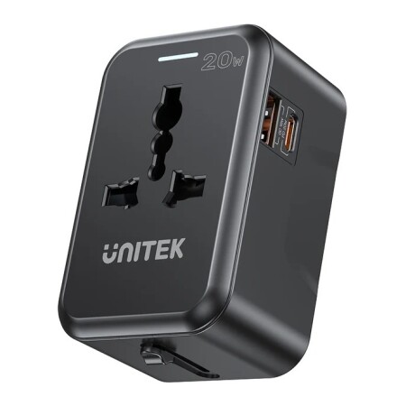 Adaptador de Viaje Universal Unitek 20W 001
