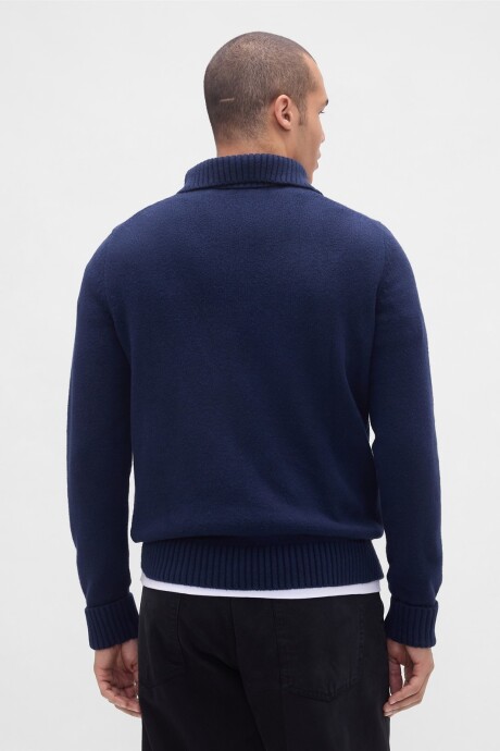 Buzo Cashsoft Medio Cierre Hombre New Classic Navy 2